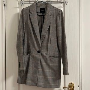 Dynamite Plaid Blazer Coat